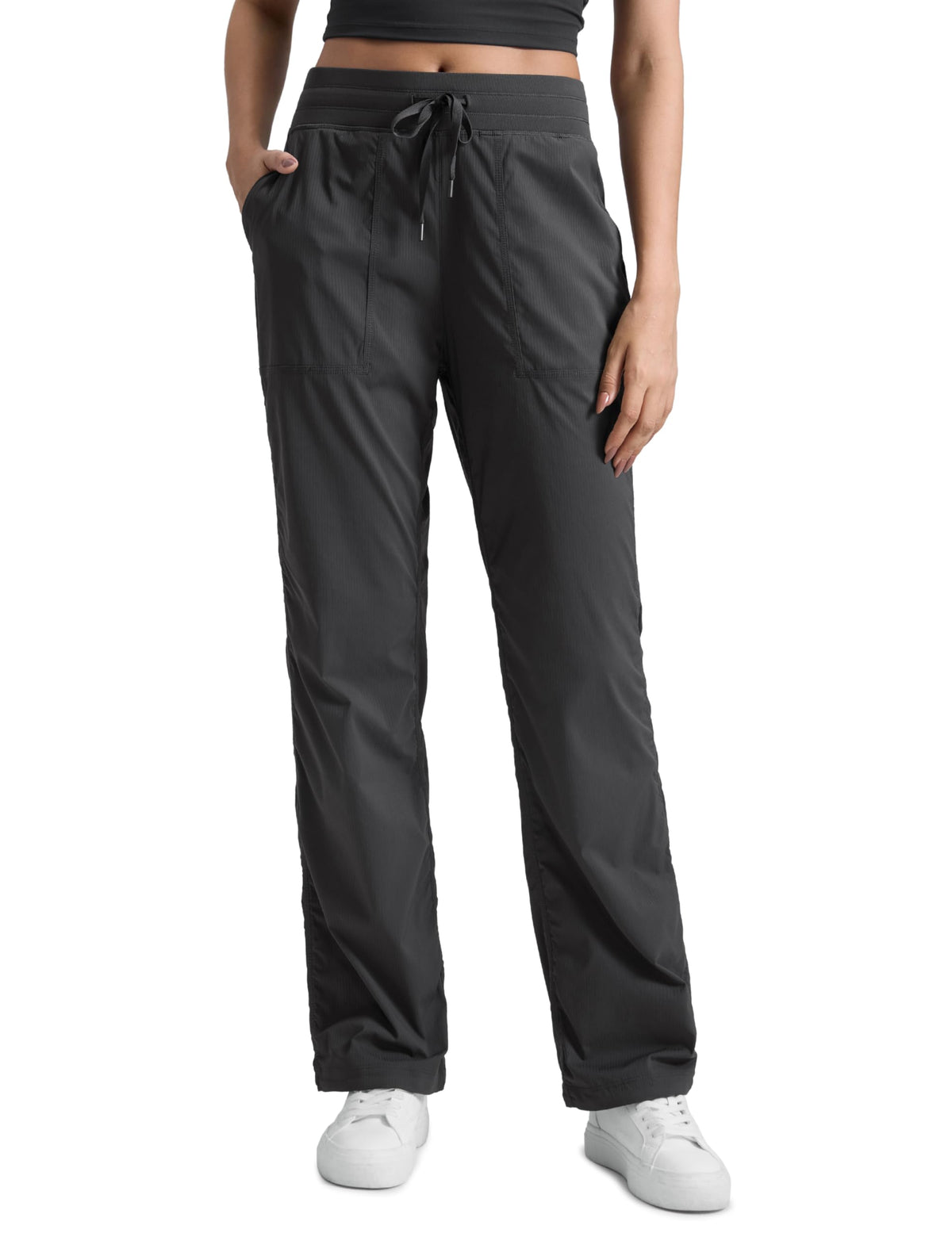 Women's Crz Yoga Ease Line Straight-Leg Pants 32" Ink Gray Large