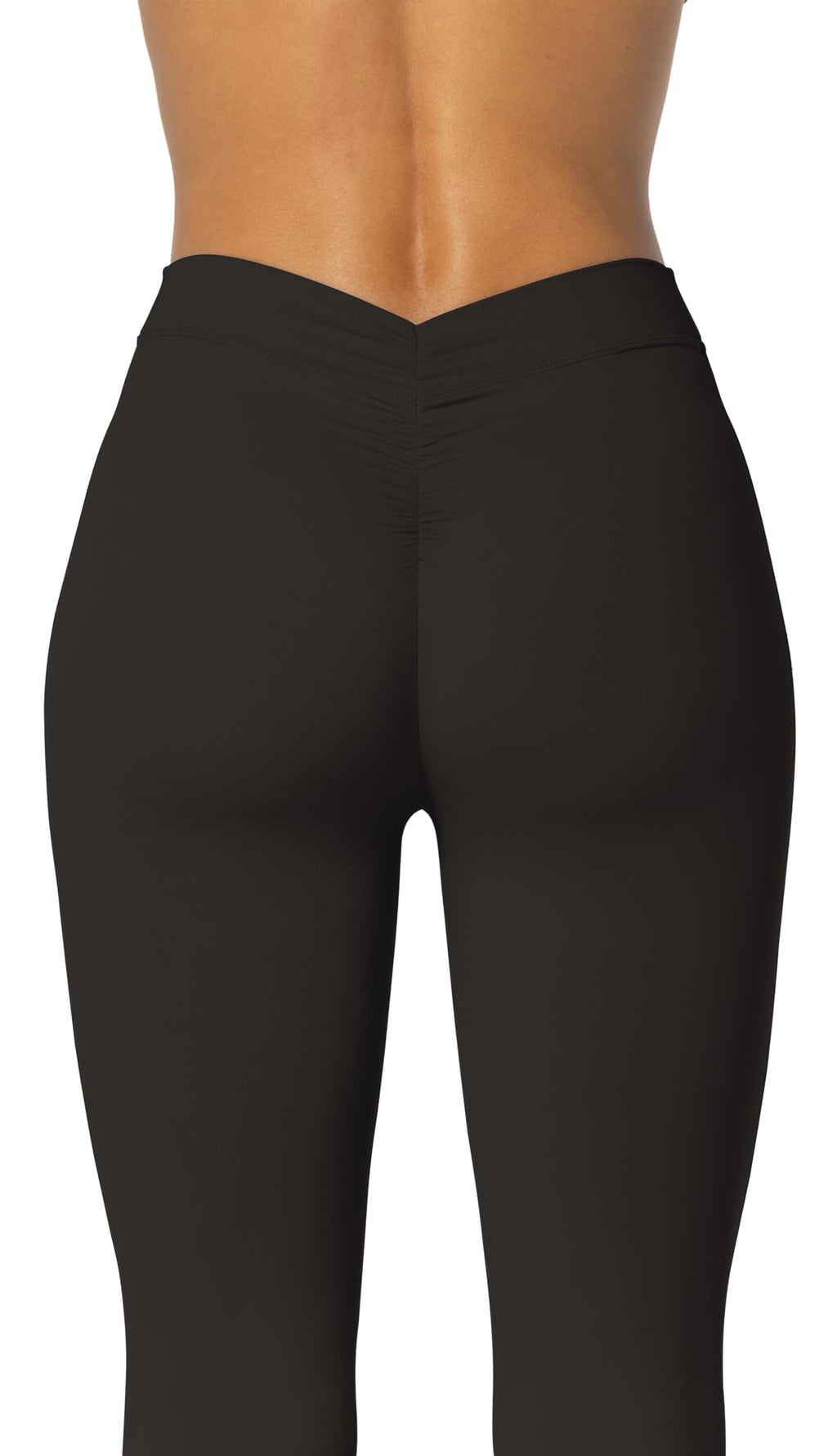 Sunzel Sunzfly Flare Leggings For Women No Front Seam - Seal Brown