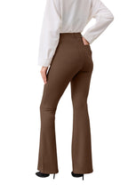 Vimpep Flare Yoga Dress Work Pants Women High-Waisted Pull - Size X-Small