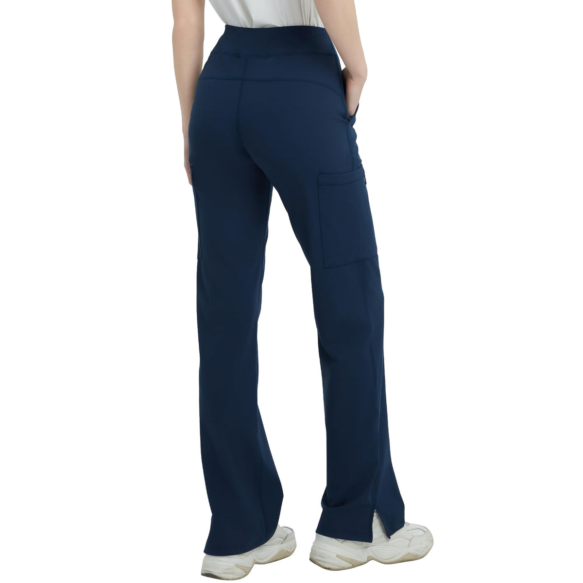 Qbk High-Rise Yoga Scrub Pants Women Straight Wide-Leg - Style 45