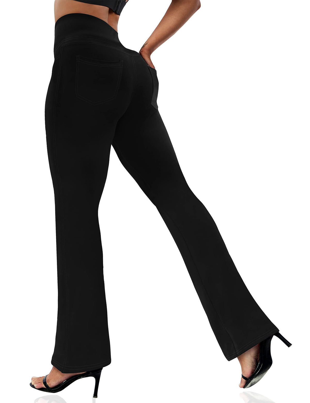 Vooveeya Women's Bootcut Leggings Bootleg Yoga Pants - Style 225