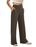 Women's Copyleaf Wide-Leg Pants Woman High-Waist Casual - Size Small