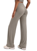 Women's Crz Yoga Softretch Wide-Leg Pants 28" Warm Ash Grey Medium