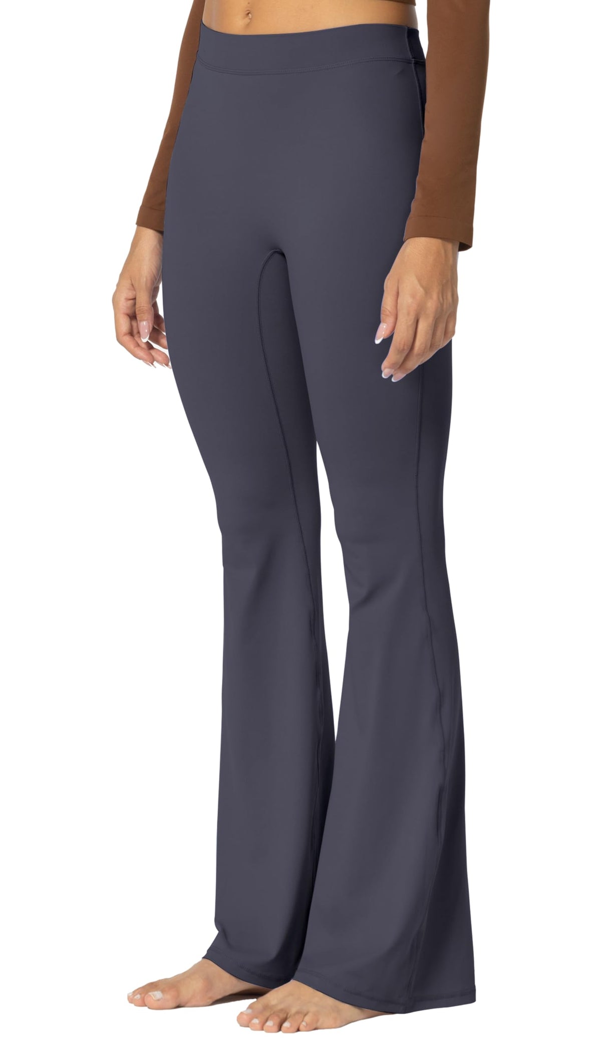 Sunzel Sunzfly Flare Leggings For Women No Front Seam - Graphite