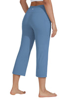 Willit Women's Yoga Capris Pants High-Waist Leggings Crop - Style 44