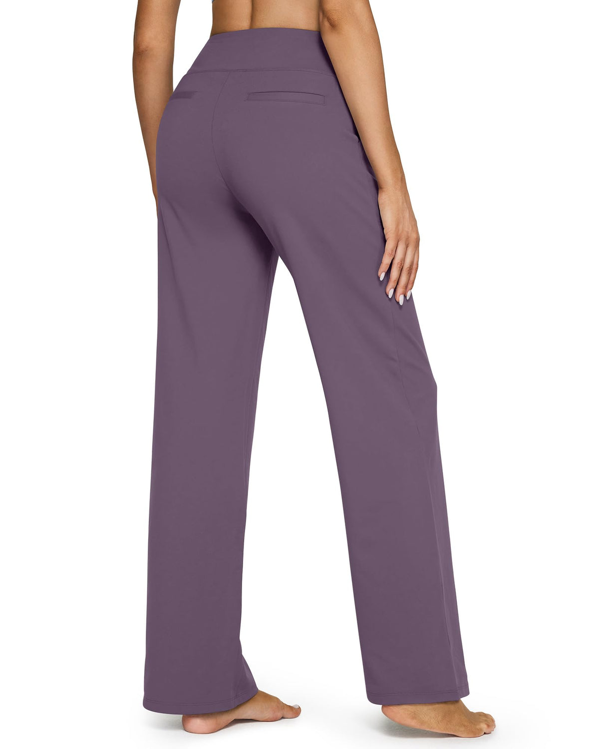G4free Wide-Leg Yoga Pants For Women With Pockets Potent Purple Xxl