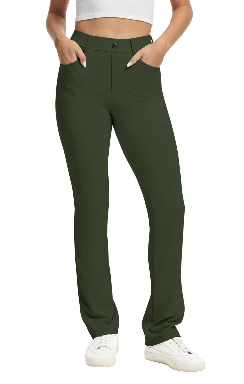 Vimpep Yoga Pants Women Straight-Leg With Pockets - Style 68