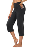 Dlooda Capri Pants For Women High-Waist Cropped Yoga With - Style 9