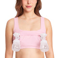 Women's Momanda Longline Square Neck Pumping Sweet Pink X-large Bra