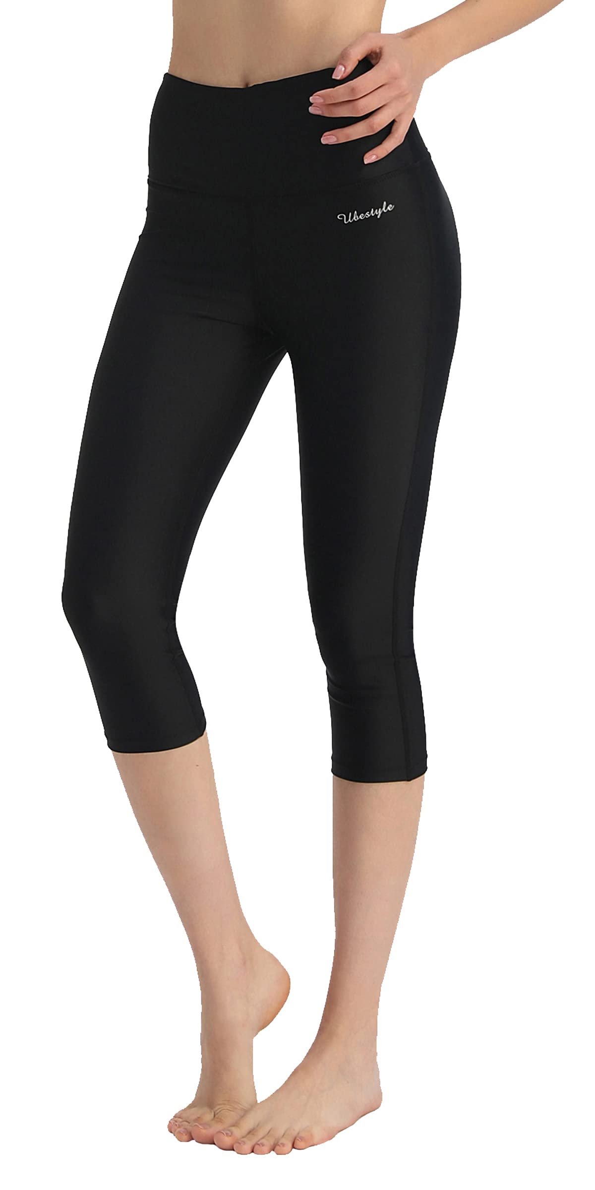 Ubestyle Women's Swim Capris UPF 50+ High Waist Quick Dry Swim Leggings