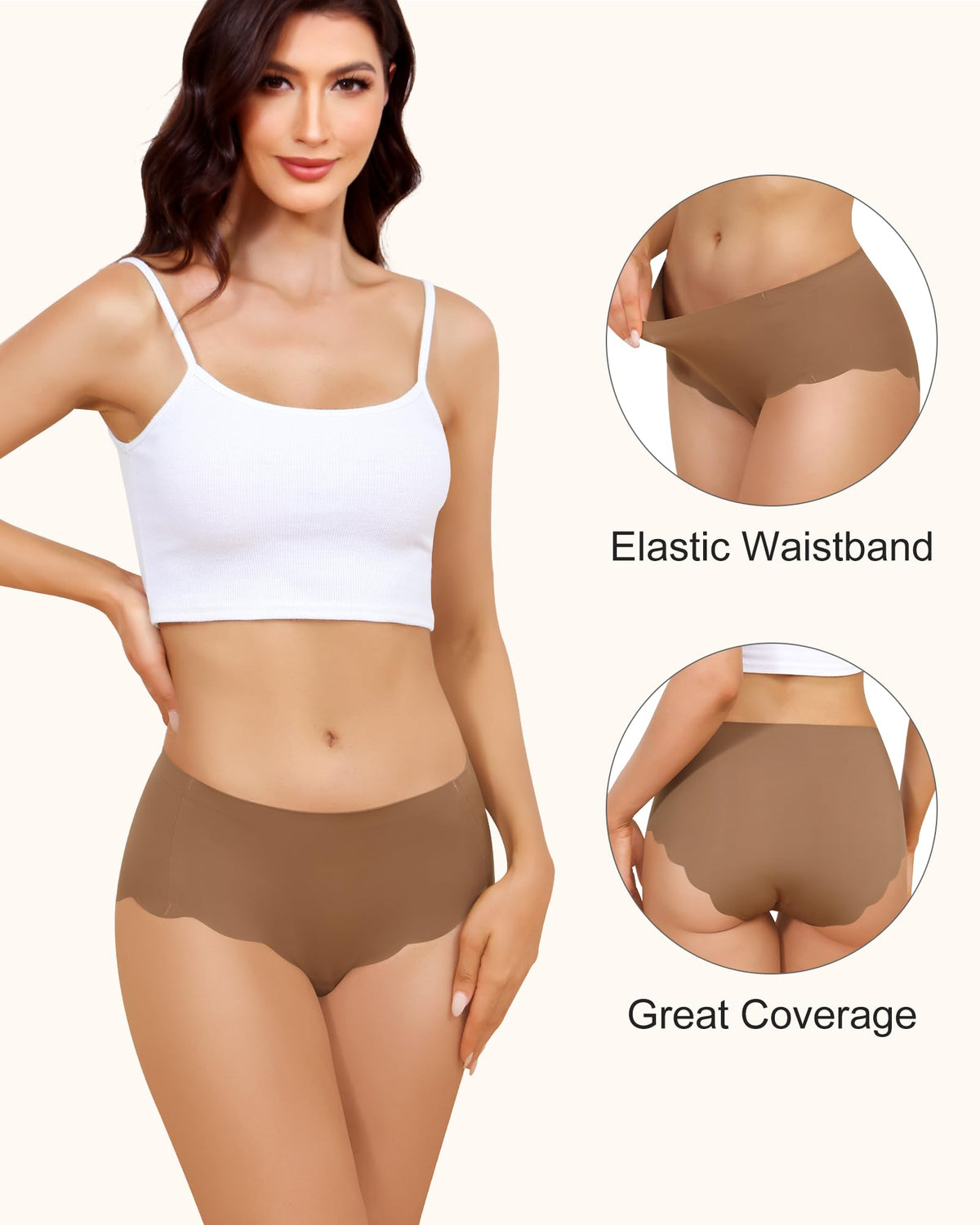 LEVAO Camel Proof Seamless Underwear for Women S-XXL