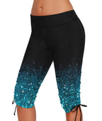 Urchics Women's Plus-Size Rash Guard Capris Long Swim - Style 17