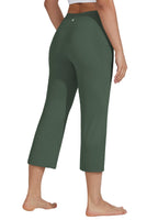 Willit Women's Yoga Capris Pants High-Waist Leggings Crop - Style 40