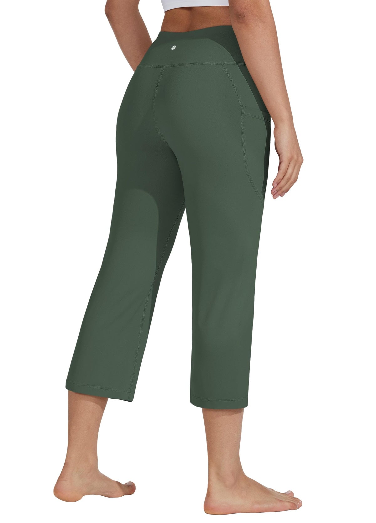 Willit Women's Yoga Capris Pants High-Waist Leggings Crop - Style 71