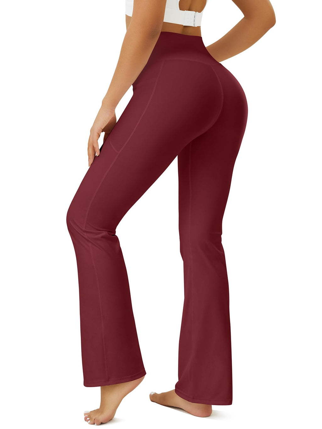 Fohofo Yoga Pants Women Flare Leggings For With Pockets - Style 24