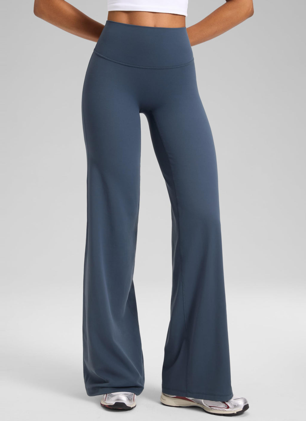 Women's Crz Yoga Softretch Wide-Leg Pants 30" Stelindigo Medium