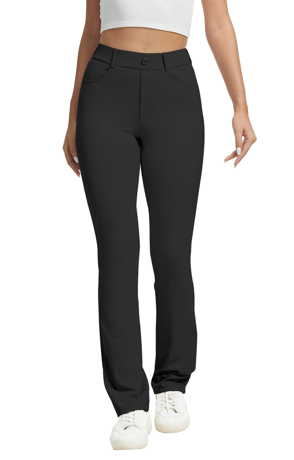 Vimpep Yoga Pants Women Straight-Leg With Pockets - Style 110