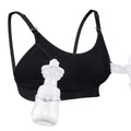 Women's Momcozy Hands Free Pumping Adjustable Breast-pumps Holding and Suitable for Breast Pump by Lansinoh, Etc Black Nursing Bra