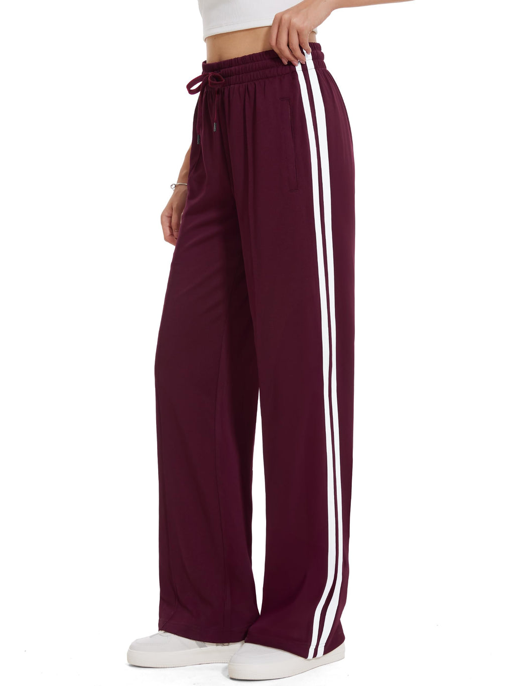 Women's Tapata Extra Tall Woman 36" Inseam Stripes Sweat - Style 2