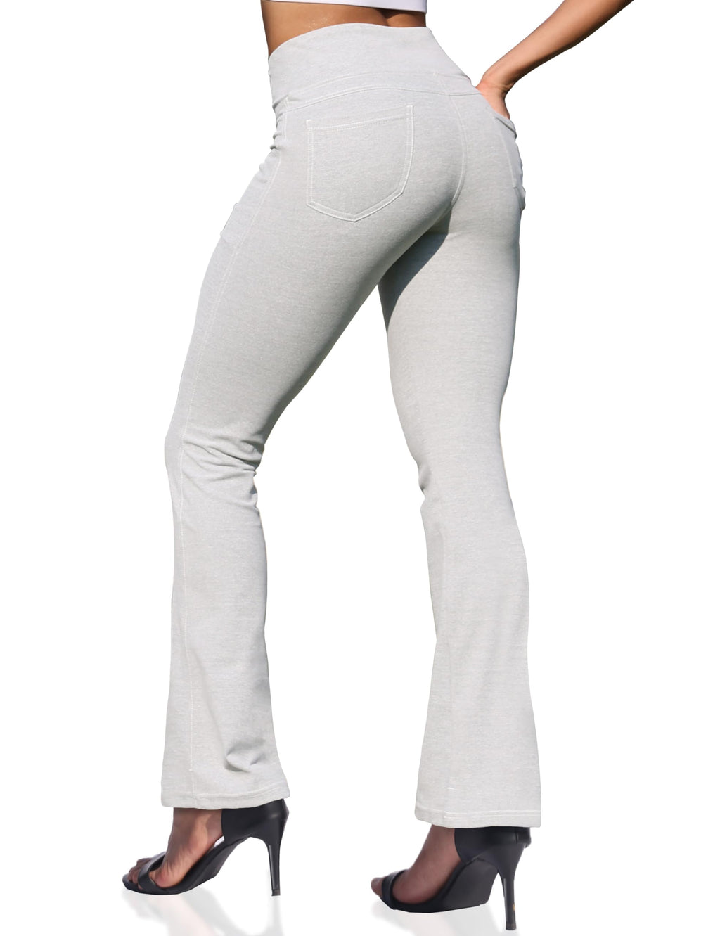 Vooveeya Women's Bootcut Leggings Bootleg Yoga Pants - Style 187
