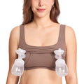 Women's Momanda Longline Square Neck Pumping Brown Purple X-small Bra