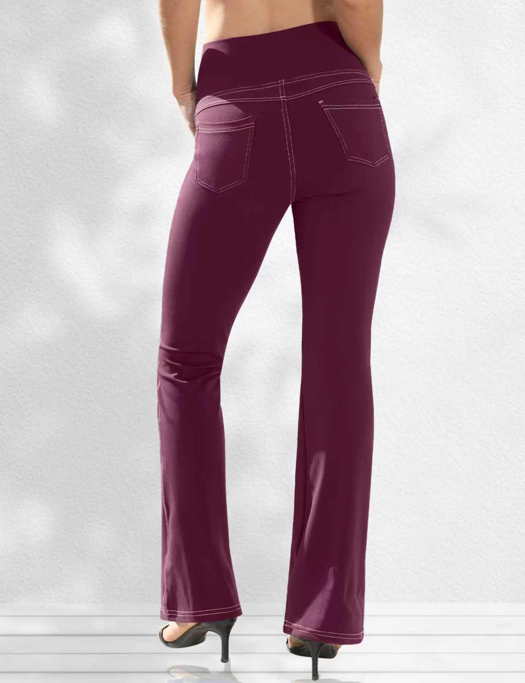 Vooveeya Women's Bootcut Leggings Bootleg Yoga Pants - Style 150