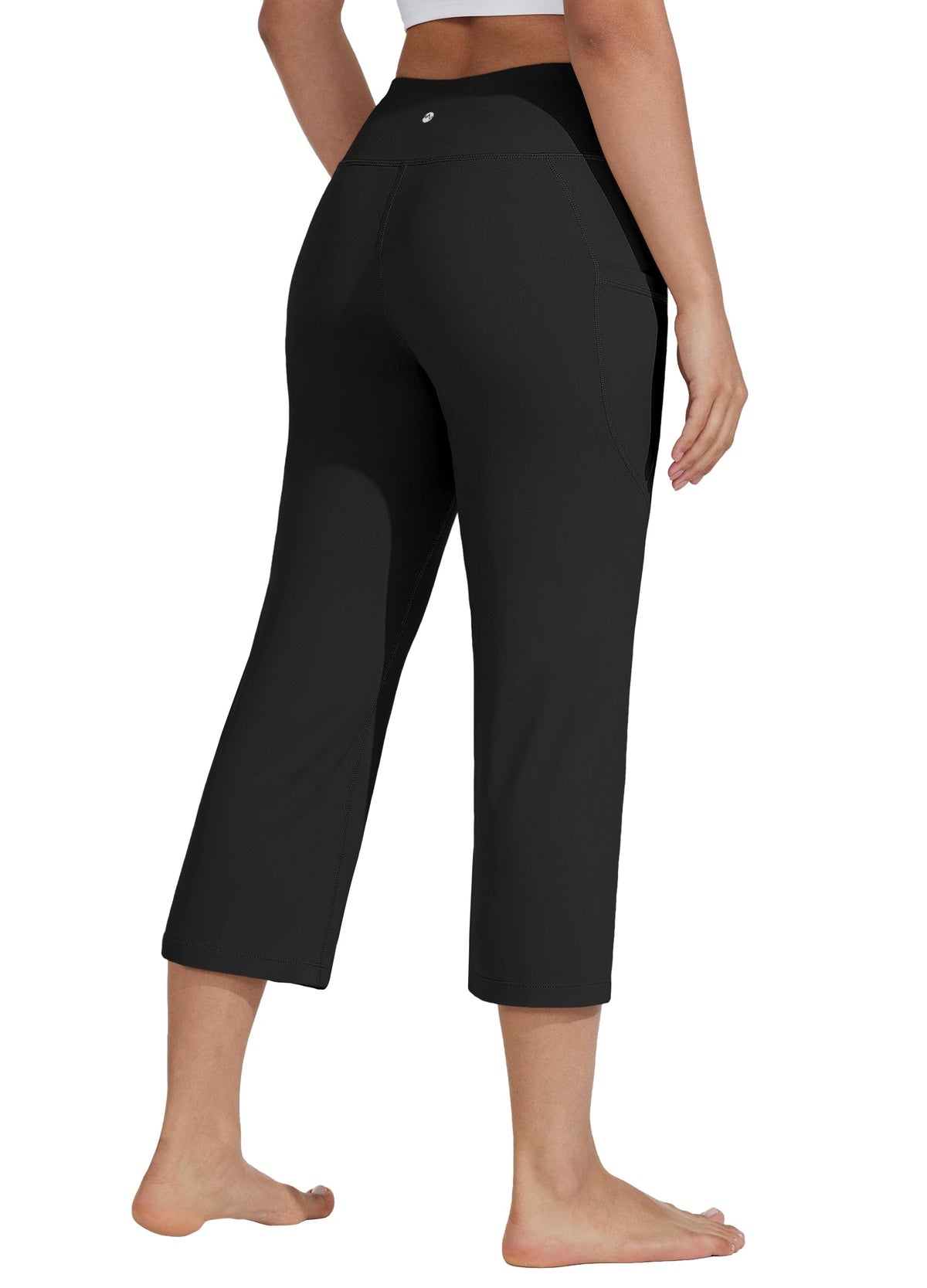 Willit Women's Yoga Capris Pants High-Waist Leggings Crop - Style 36
