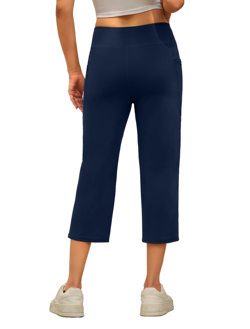 Dlooda Capri Pants For Women High-Waist Cropped Yoga With - Style 2