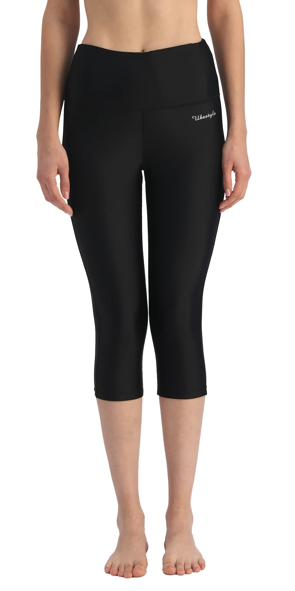 Ubestyle Women's Swim Capris UPF 50+ High-Waist Quick Dry Leggings