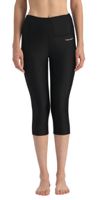 Ubestyle Women's Swim Capris UPF 50+ High-Waist Quick Dry Leggings