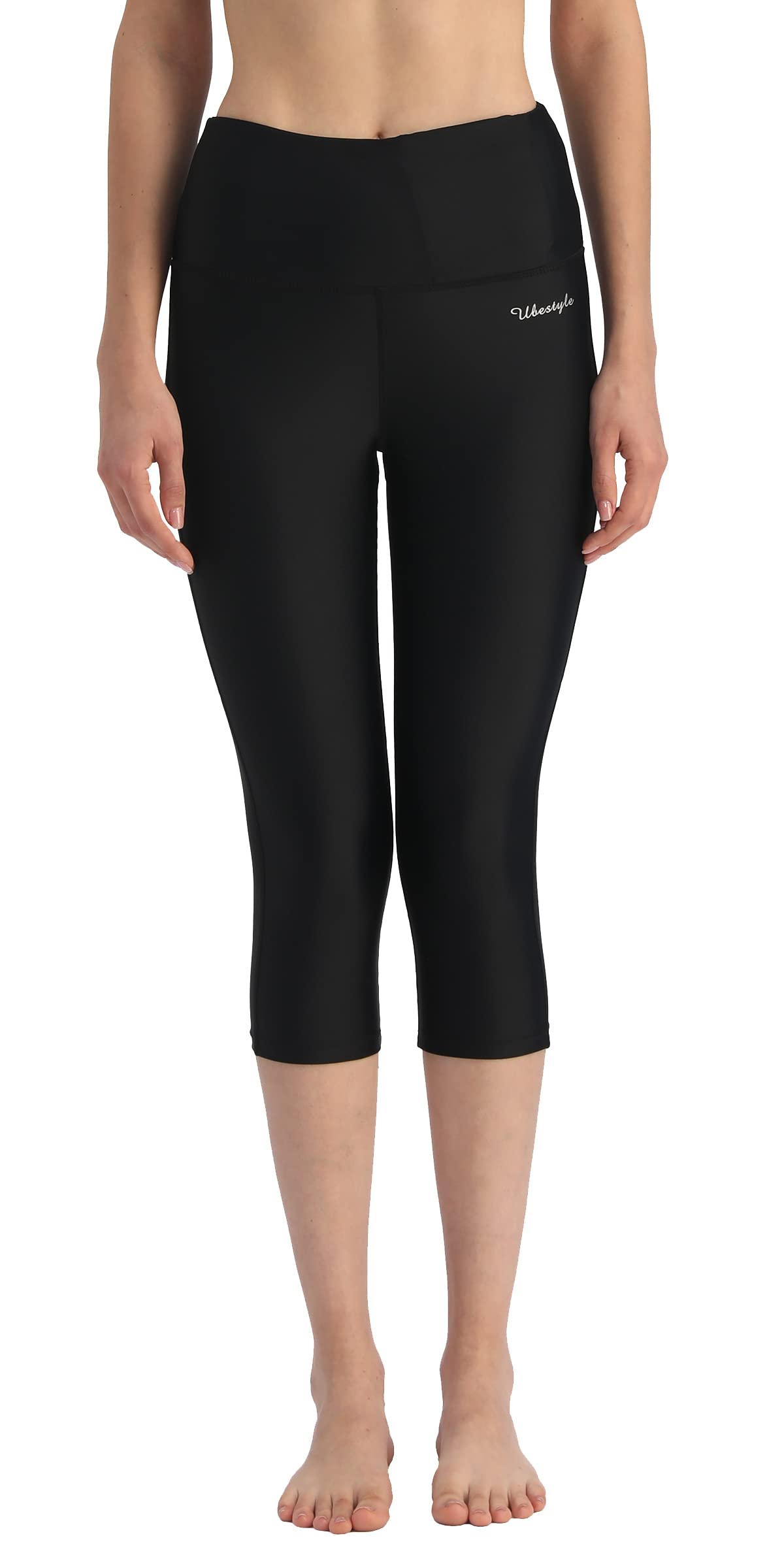 Ubestyle Women's Swim Capris UPF 50+ High-Waist Quick Dry Leggings