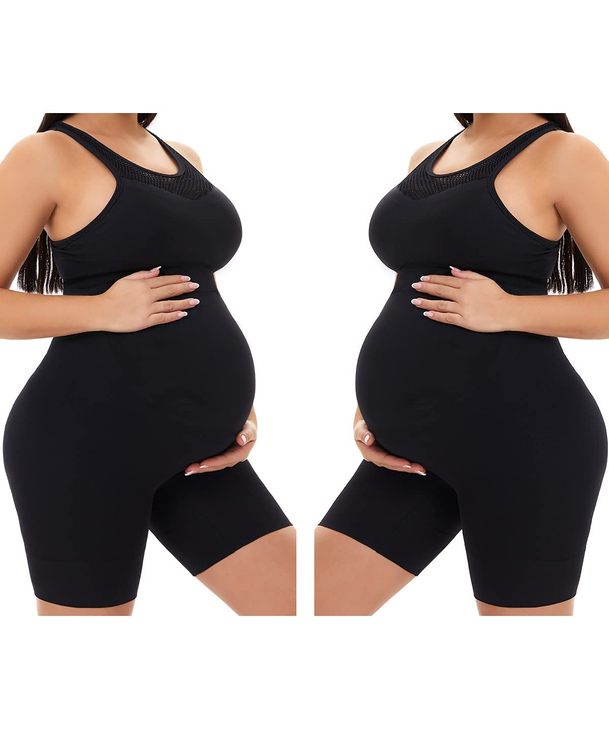 Women's Kunindome Black Maternity 2 Pack of Small Shapewear