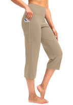 G Gradual Capri Pants For Women High-Waist Workout Yoga With - Khaki