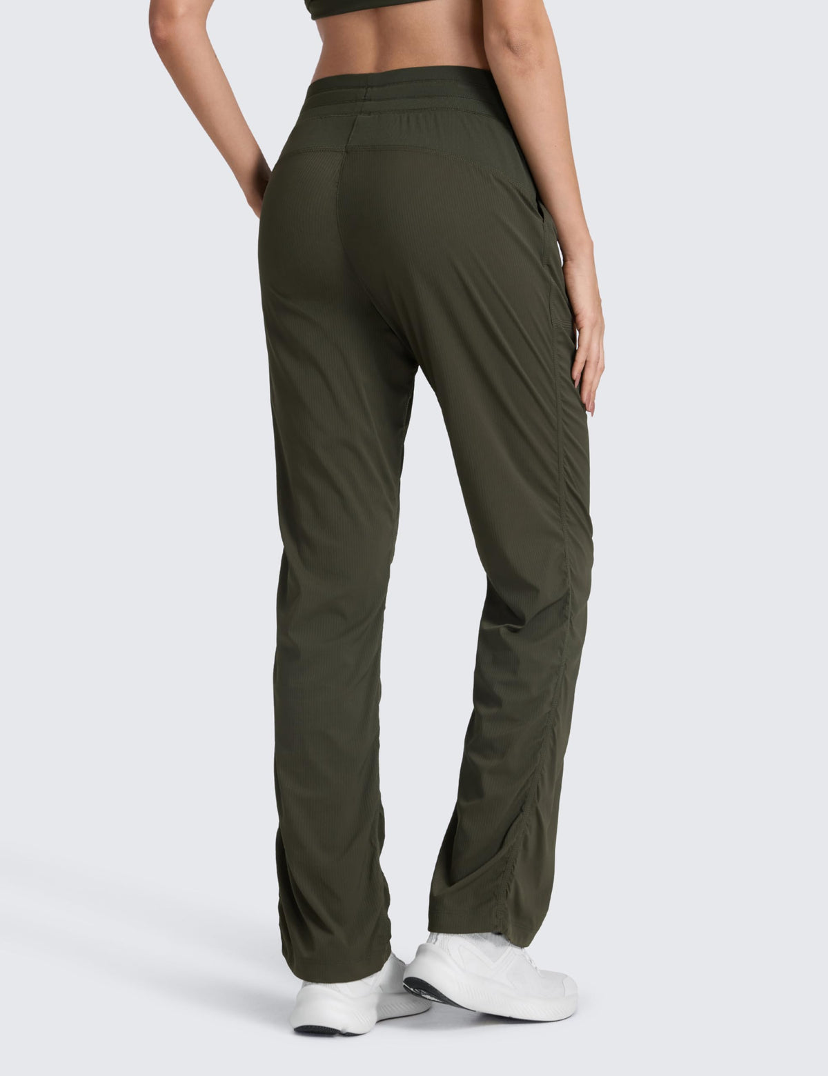 Women's Crz Yoga Ease Line Straight-Leg Pants 28" Olive Green X-large
