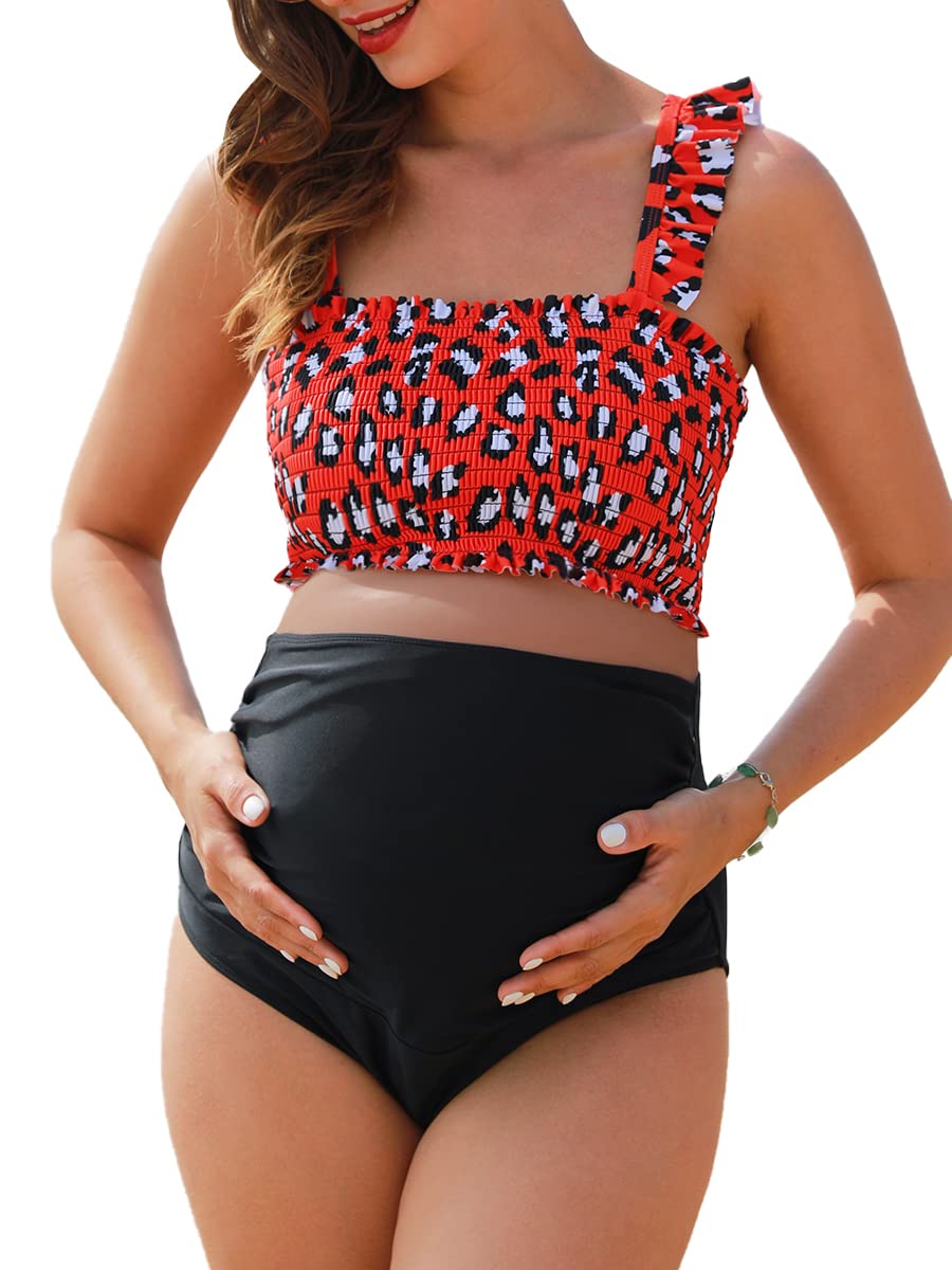 Women's Summer Mae Maternity High-Waist Bikini Swimsuit - Style 2