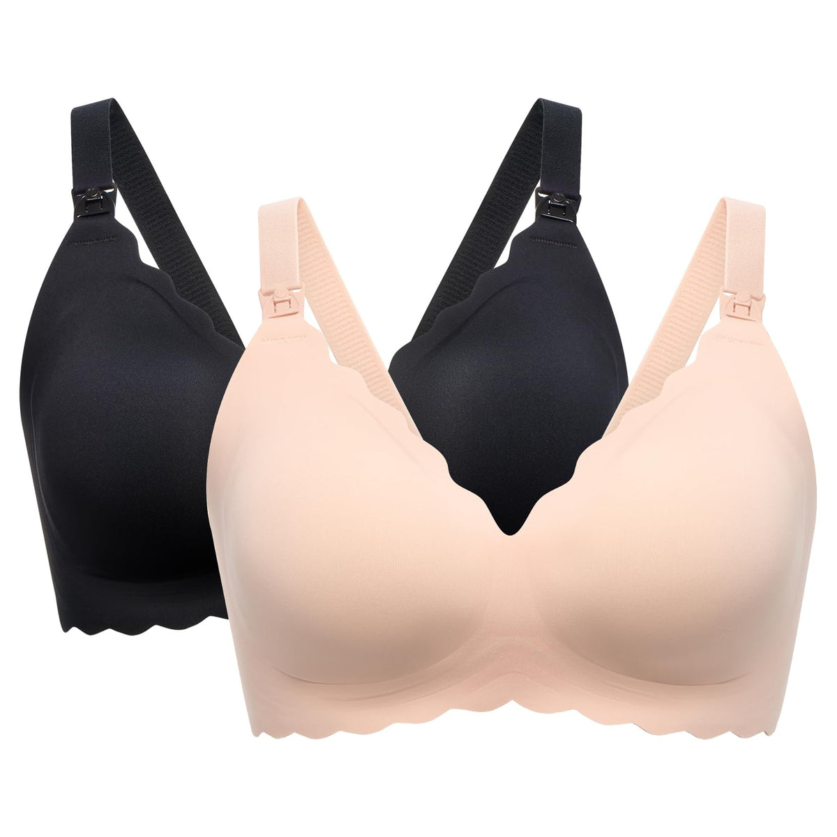 Women's Momcozy for Breastfeeding, Seamless Pregnancy Wireless Classic Jelly Strip Support Nursing Bra