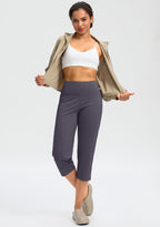 Capri Pants For Women High-Waist Workout Yoga With Pockets - Style 3
