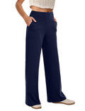 Women's Copyleaf Wide-Leg Pants Woman High-Waist Yoga With - Style 5