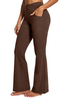 Yoga Pants Women High-Waist Workout Bootcut Flare Leggings With