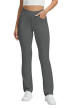 Vimpep Straight-Leg Yoga Dress Pants For Women Pull On High-Waisted