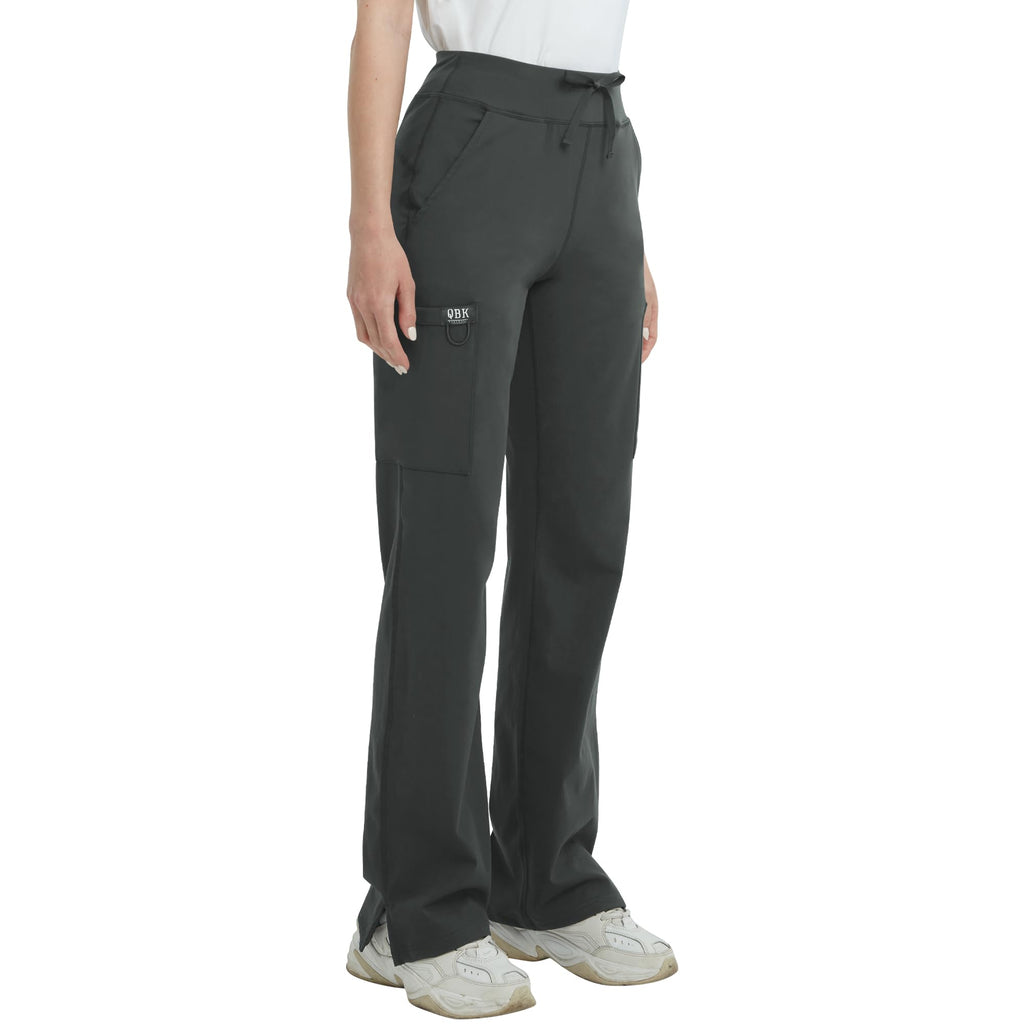 Qbk High-Rise Yoga Scrub Pants Women Straight Wide-Leg - Style 37