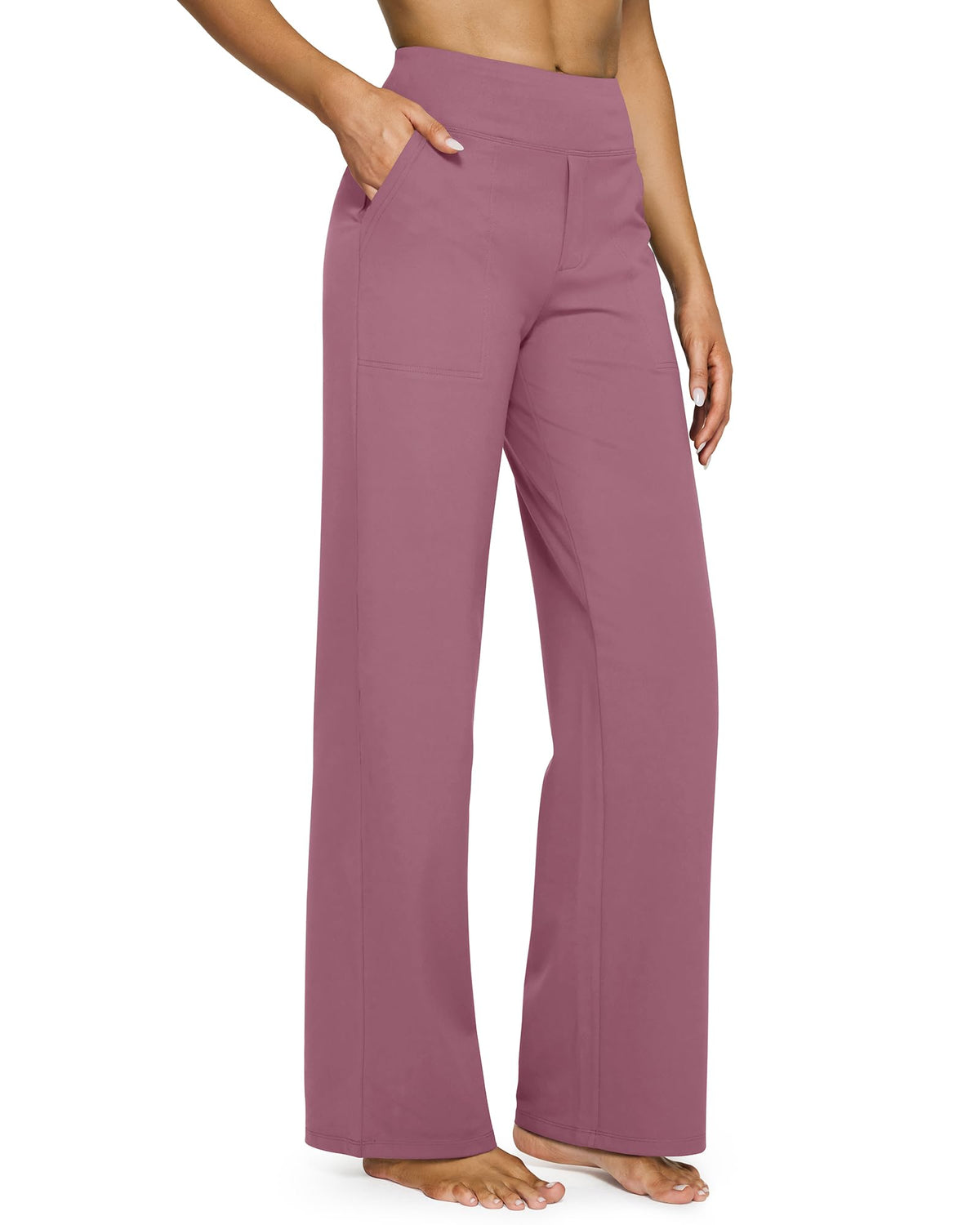 G4free Lounge Pants For Women Flare Fit Pull On Velvet Dust S Tall