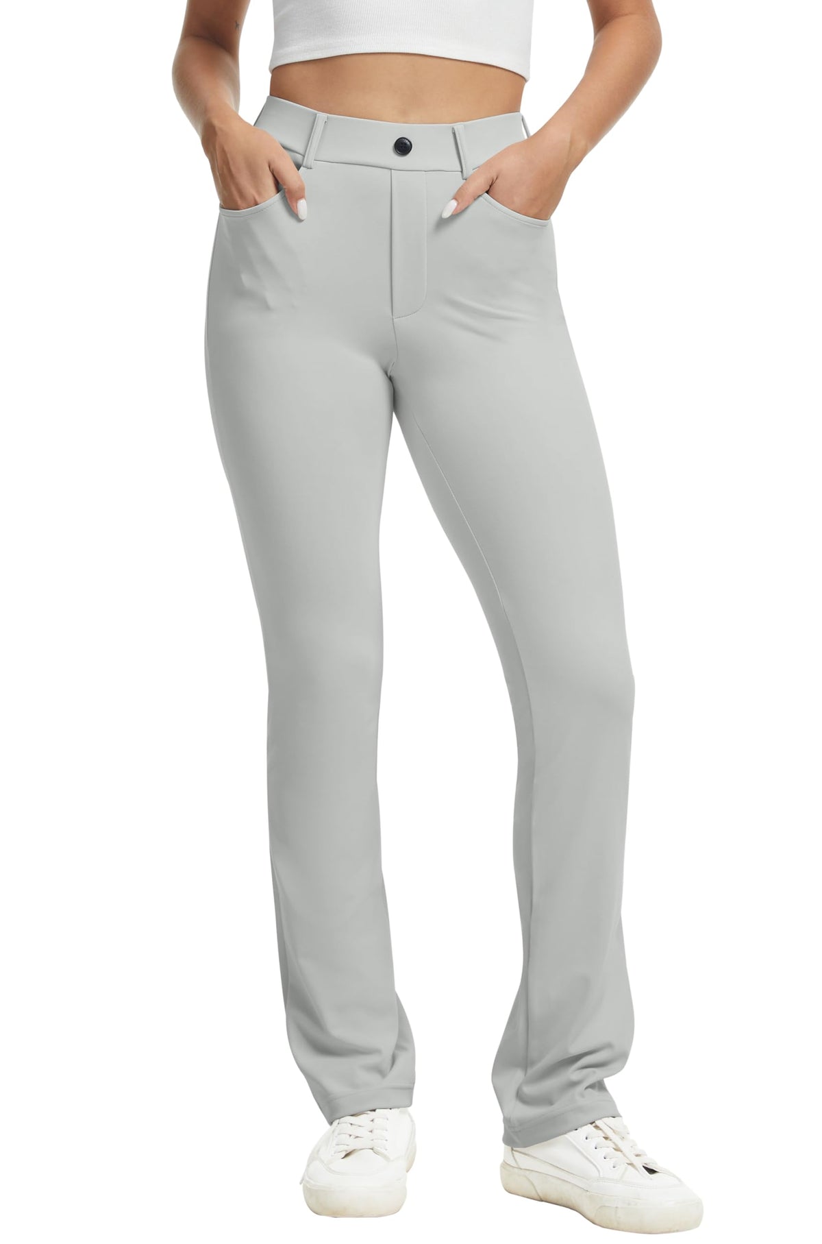 Vimpep Yoga Pants Women Straight-Leg With Pockets - Style 100