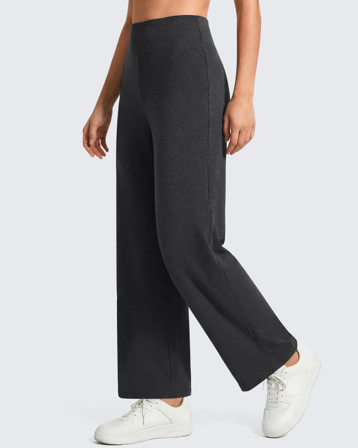 G4free Yoga Dress Pants Women With Pockets Charcoal Heather Xl Petite