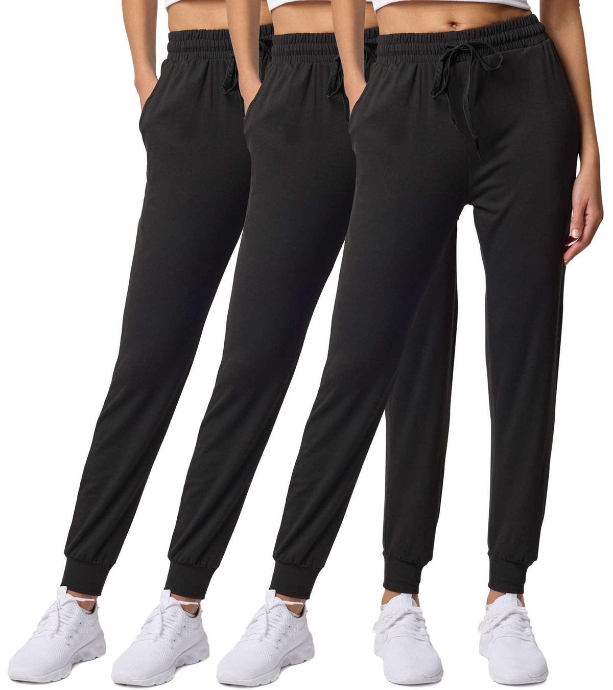 3 Pack Women's Joggers Sweatpants Lounge Pants Yoga - Style 41