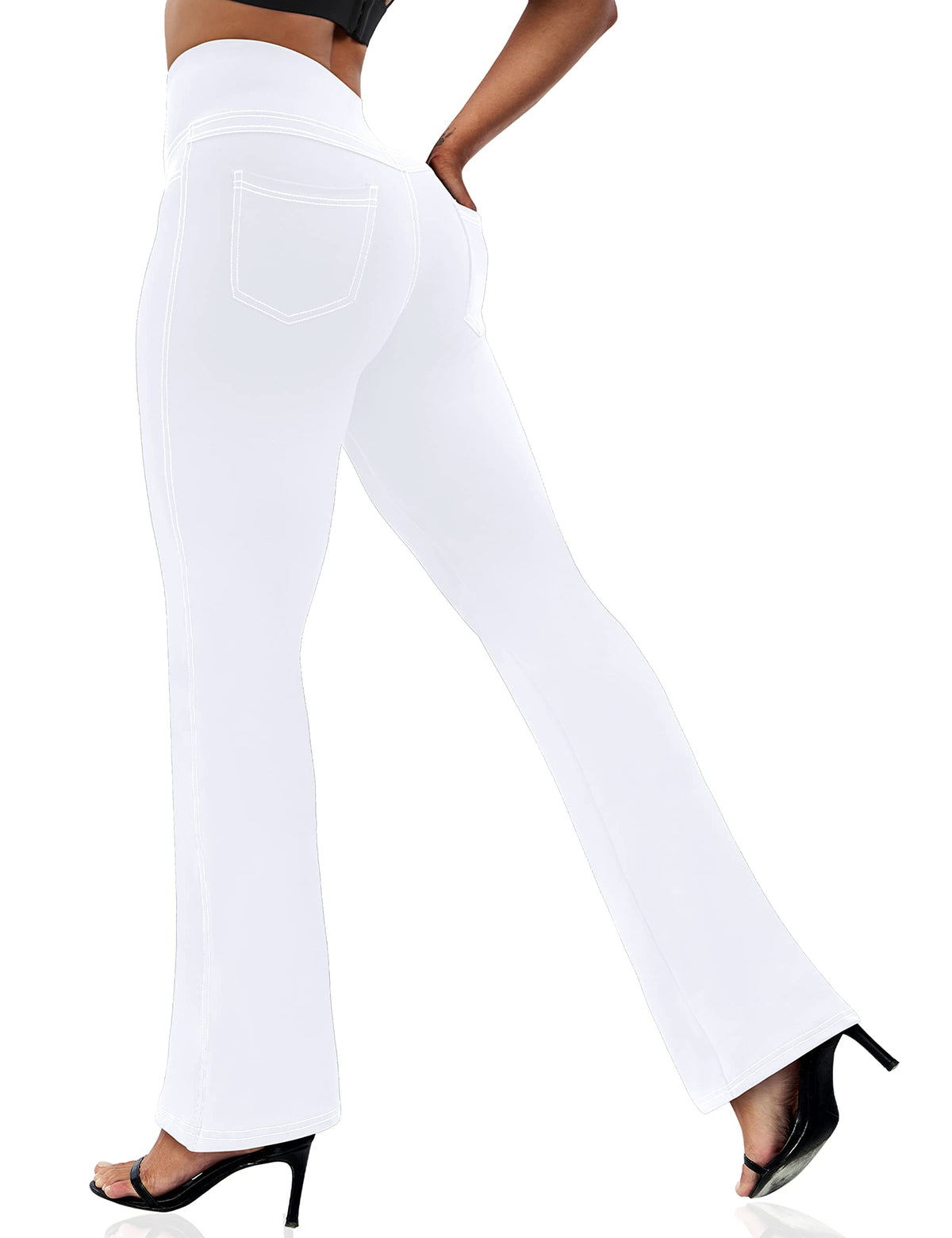 Vooveeya Women's Bootcut Leggings Bootleg Yoga Pants - Style 207