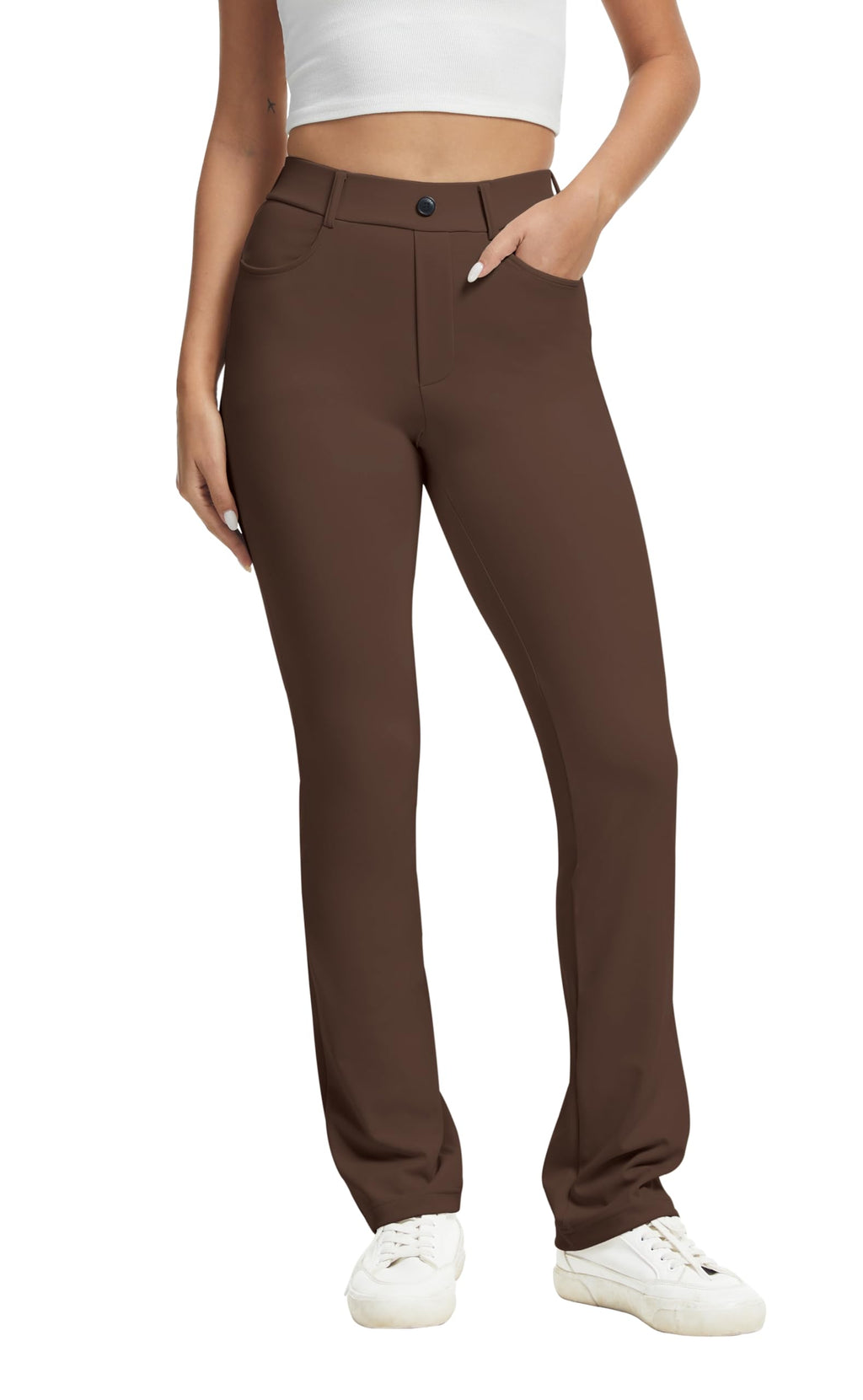 Vimpep Yoga Pants Women Straight-Leg With Pockets - Style 131