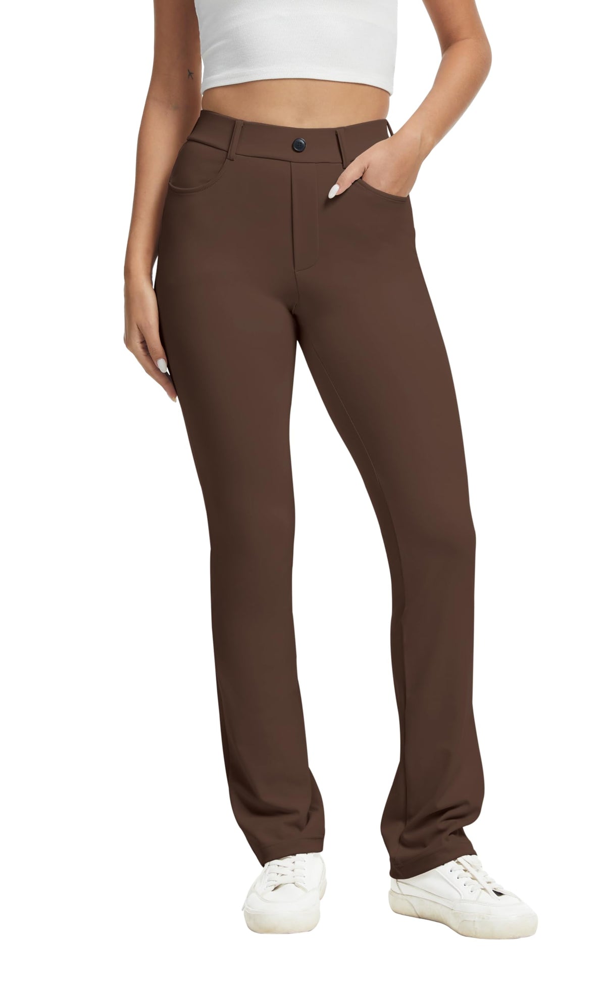 Vimpep Yoga Pants Women Straight-Leg With Pockets - Style 131
