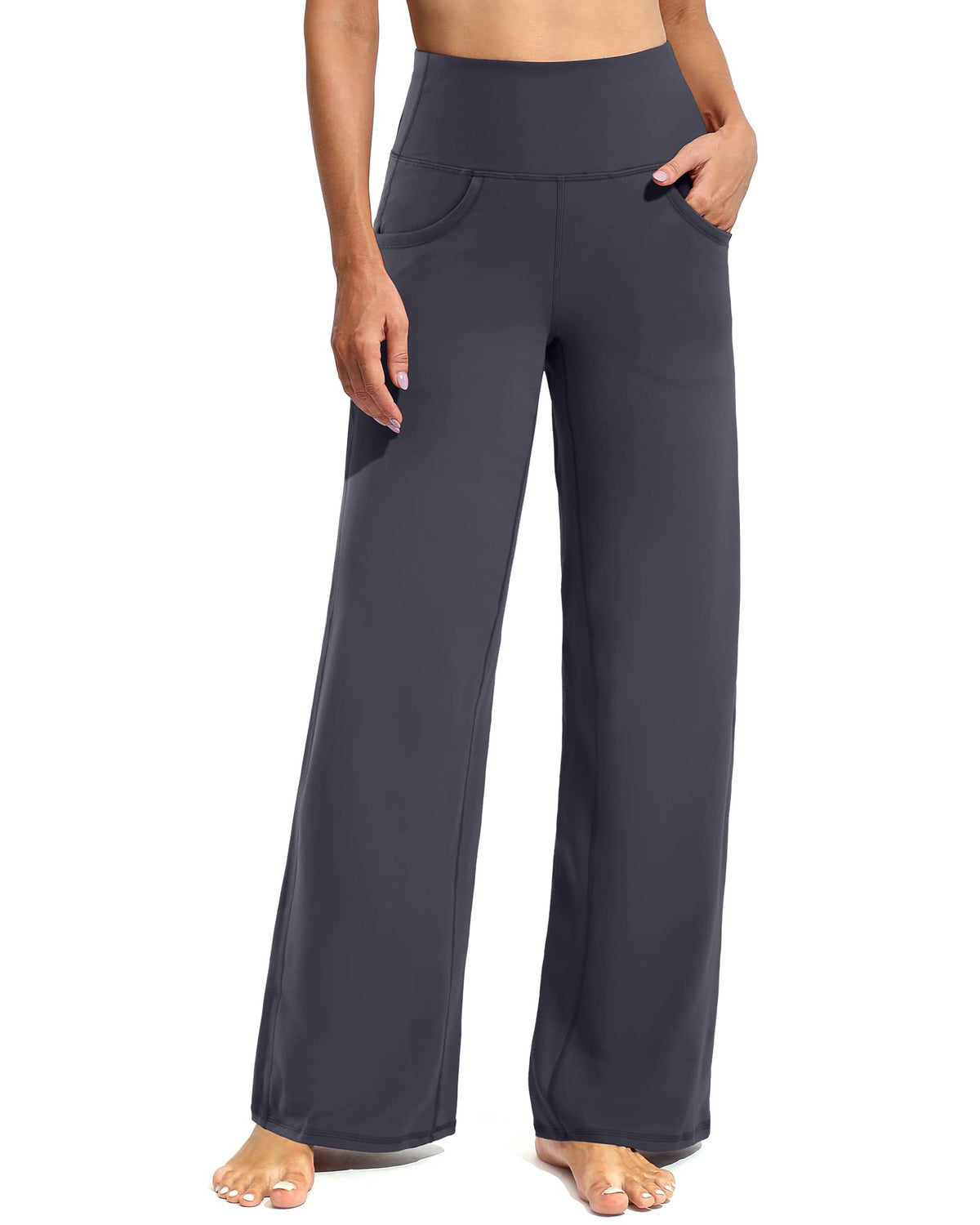 Promover Wide-Leg Yoga Pants For Women With Pockets - Size XX-Small Petite