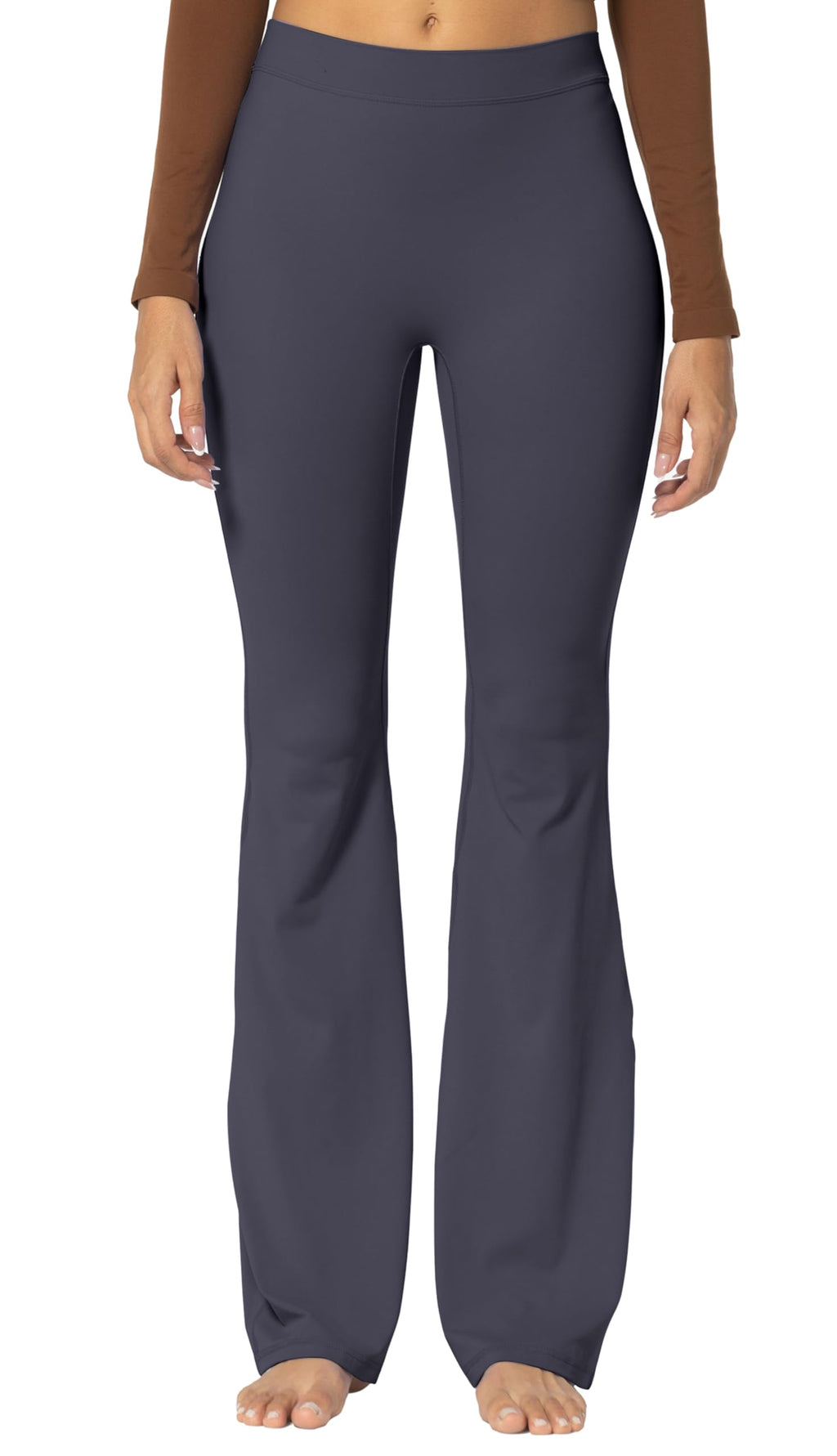 Sunzel Sunzfly Flare Leggings For Women No Front Seam - Graphite
